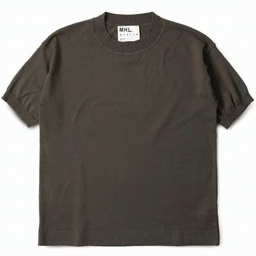 MARGARET HOWELL Short-Sleeved Cotton Sweater